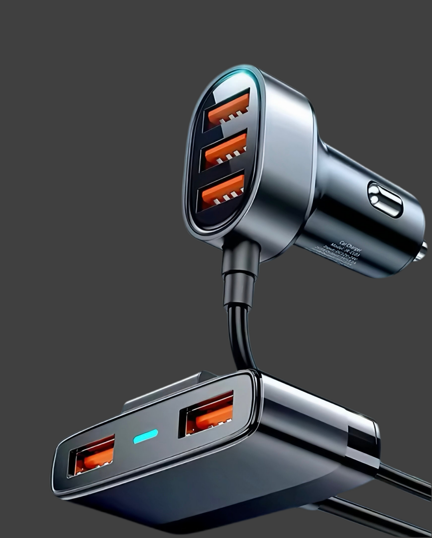 5-Port USB Fast Charging Rear Car Charger